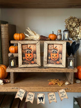 Load image into Gallery viewer, Pumpkin Racoon Shelf or Desk Sitter