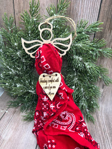 Clothing Memory Angel Ornament, Memorial Angel Christmas Ornament
