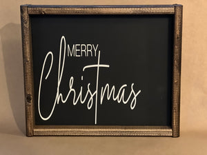 **Ready to ship** Merry Christmas Cross 2 Handpainted Wood Sign