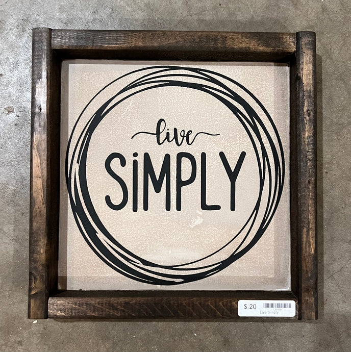 **READY TO SHIP*** antiqued white, live simply
