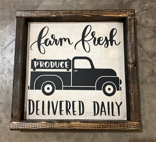 **READY TO SHIP*** antiqued White,farm fresh produce delivered daily
