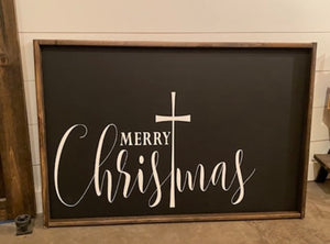 Merry Christmas Cross Original