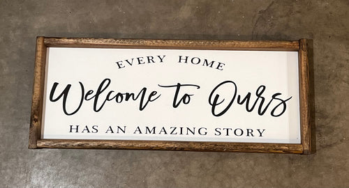 Every home has an amazing story Welcome to ours ***READY TO SHIP ***
