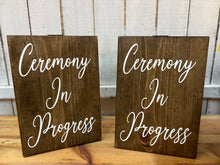 Load image into Gallery viewer, Wedding Aisle Signs on Hinged Easel