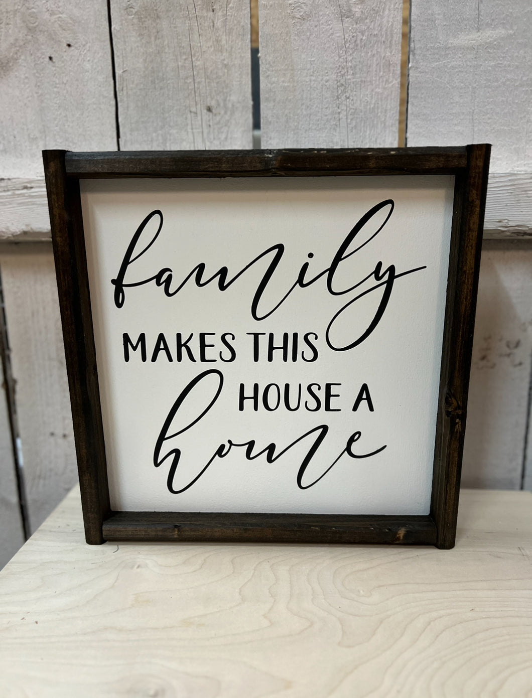 family makes this house a home