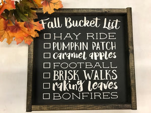 Fall Bucket List Short