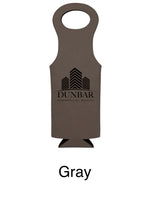Load image into Gallery viewer, CUSTOM Engraved Leatherette Wine Bag