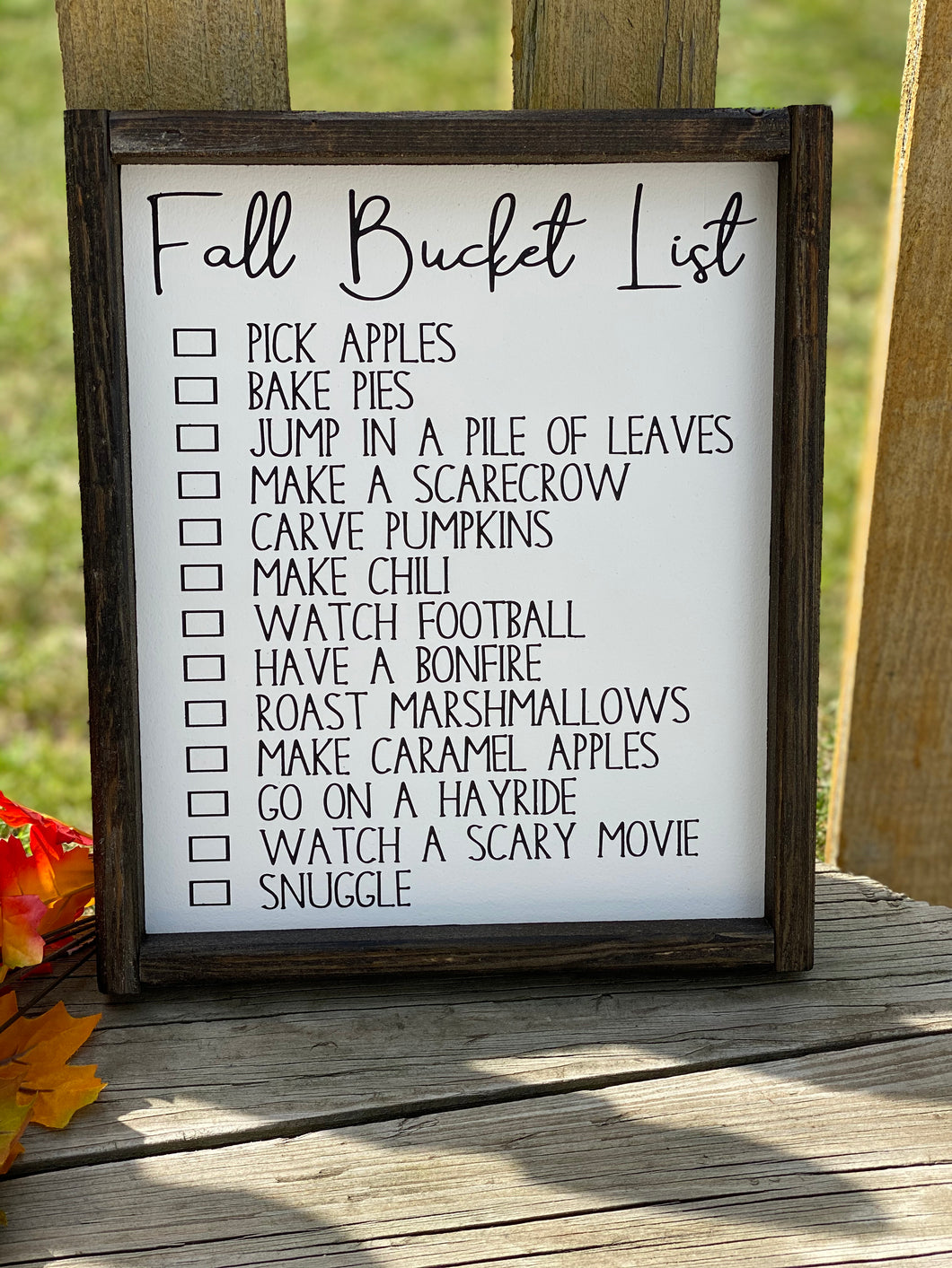 Fall Bucket List Long