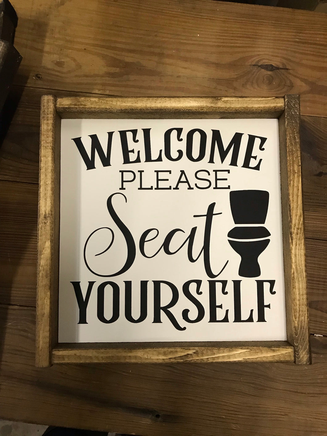Welcome Please Seat Yourself