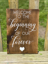 Load image into Gallery viewer, Wedding Aisle Signs on Hinged Easel