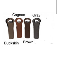 Load image into Gallery viewer, CUSTOM Engraved Leatherette Wine Bag