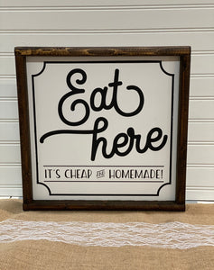 Eat here. It’s cheep and homemade