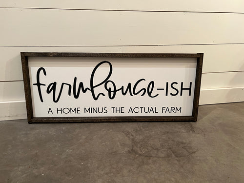 farmhouse ISH A HOME MINUS THE ACTUAL FARM