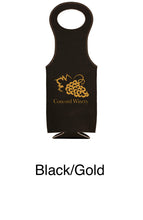 Load image into Gallery viewer, I just rescued some wine. It was trapped in a bottle Engraved Leatherette Wine Bag