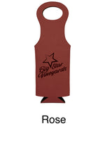 Load image into Gallery viewer, CUSTOM Engraved Leatherette Wine Bag