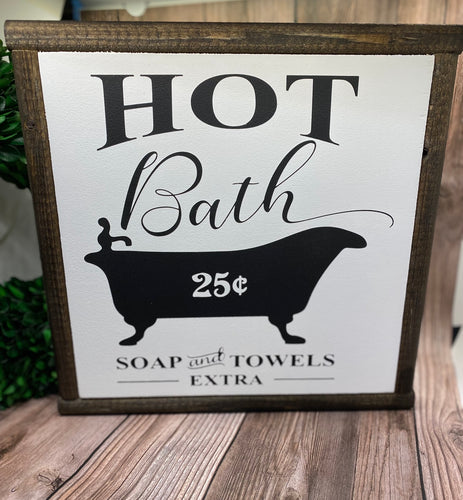 Hot Bath soap and towels extra