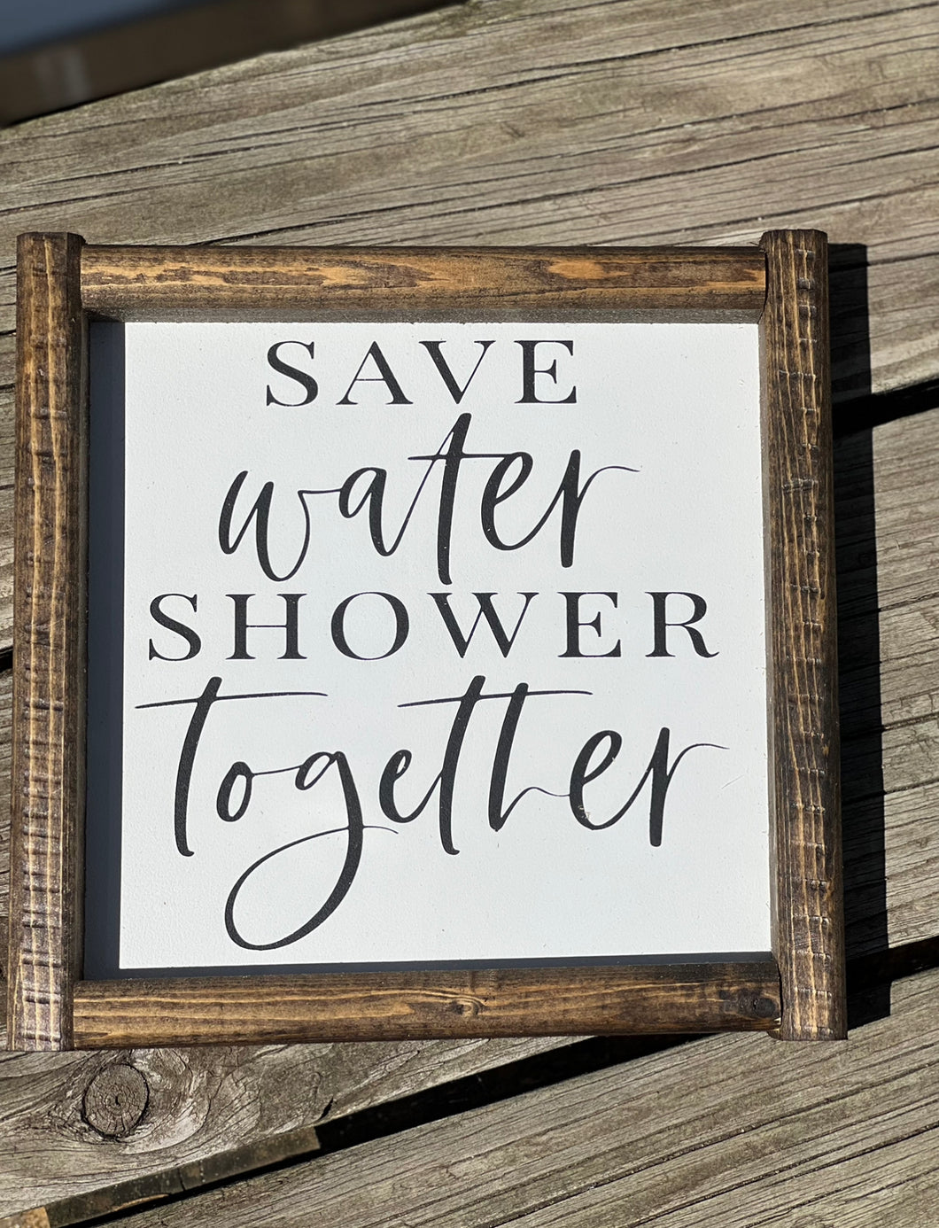 Save water Shower together