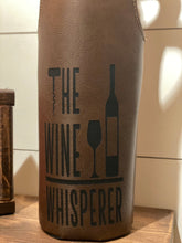 Load image into Gallery viewer, CUSTOM Engraved Leatherette Wine Bag