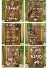 Load image into Gallery viewer, Wedding Aisle Signs on Hinged Easel