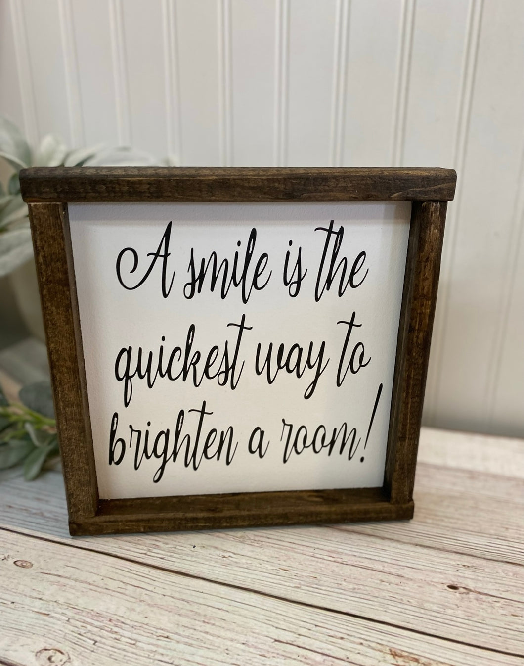 A smile is the quickest way to brighten a room!