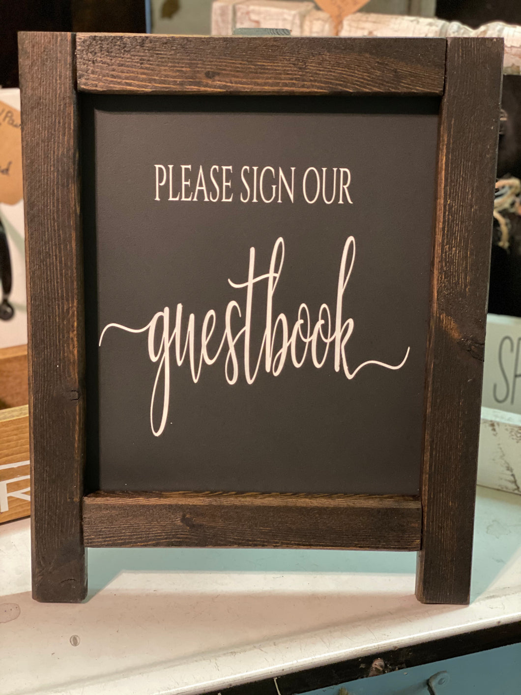 Guest Book Easel Sign