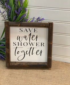 Save water Shower together