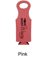 Load image into Gallery viewer, CUSTOM Engraved Leatherette Wine Bag