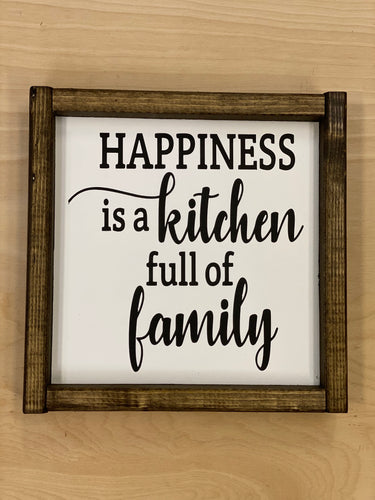 Happiness is a kitchen full of family