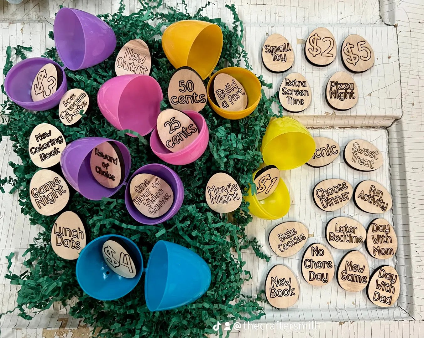 Egg Shaped 30 Easter Egg Tokens – The Crafter's Mill