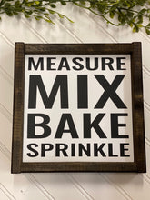 Load image into Gallery viewer, MEASURE MIX BAKE SPRINKLE