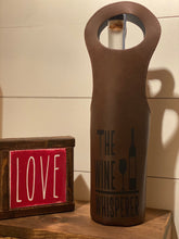 Load image into Gallery viewer, CUSTOM Engraved Leatherette Wine Bag