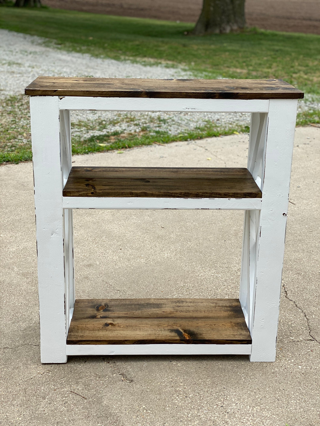 Farmhouse Style Bookcase **NOT AVAILABLE FOR SHIPPING**