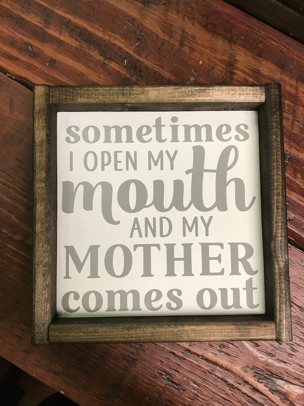 Sometimes I Open My Mouth and My Mother Comes Out