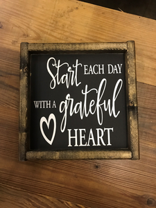 Start Each Day (with heart) With A grateful Heart